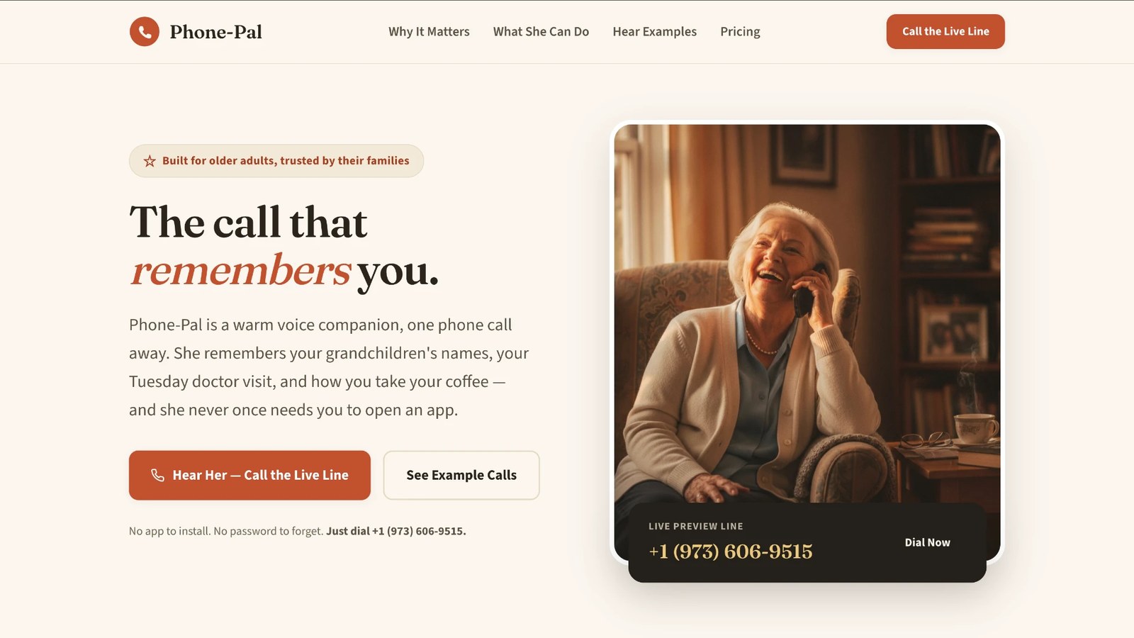 PhonePal product screen